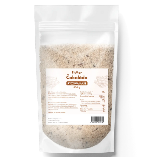 FitMar Rýžová kaše čokoláda 500 g - FitMar.cz