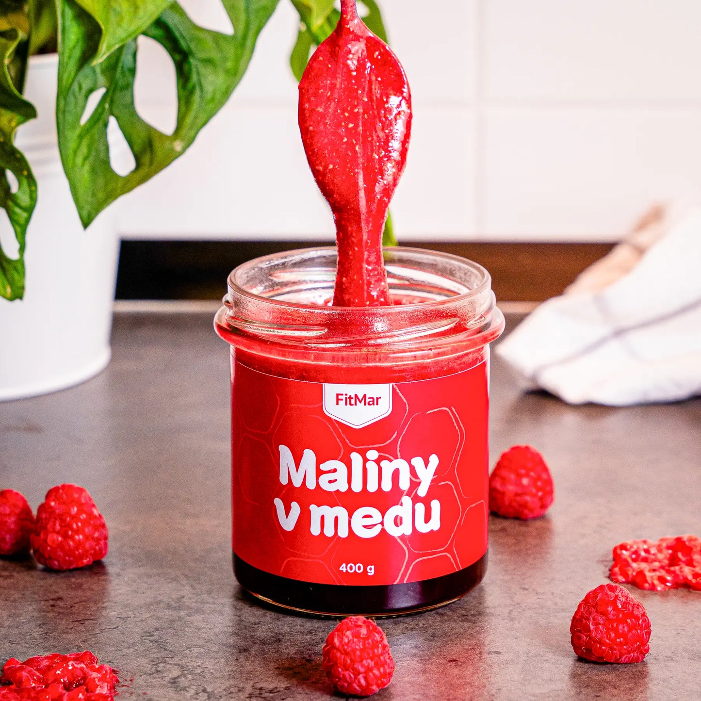 Maliny v medu 400g