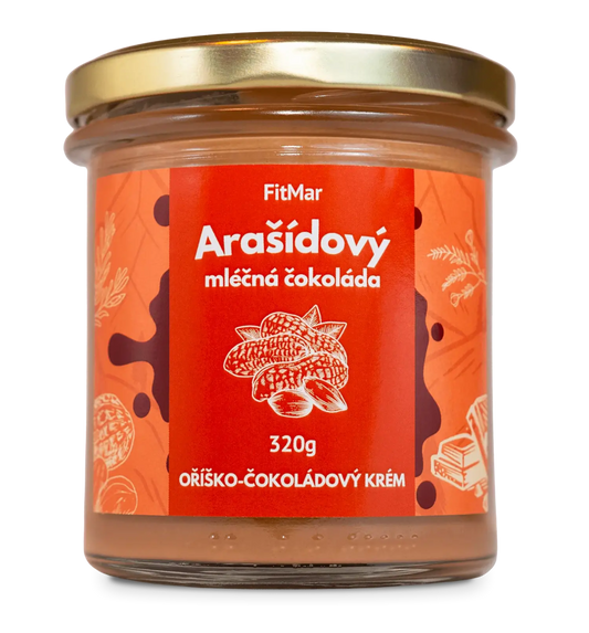 Arašídový krém s mléčnou čokoládou - FitMar.cz