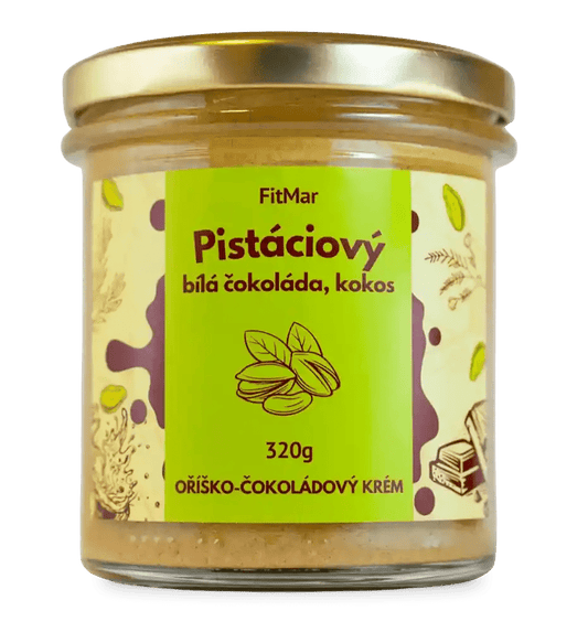 Pistáciový krém s kokosem a bílou čokoládou - FitMar.cz