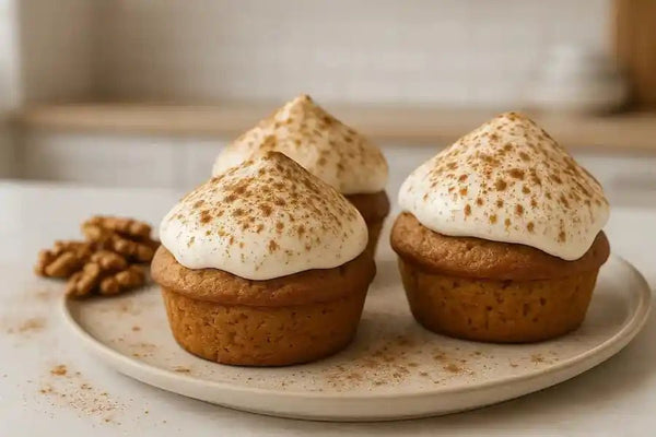 🧁 Mrkvové muffiny s datlemi a oříškovým máslem se slaným karamelem - FitMar.cz