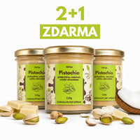2+1 ZDARMA Pistáciový krém s kokosem a bílou čokoládou