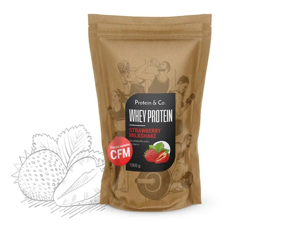 CFM WHEY PROTEIN 80 1 kg – Strawberry milkshake