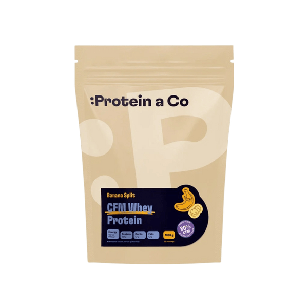 CFM WHEY PROTEIN 80 1 kg – Banana split - FitMar.cz