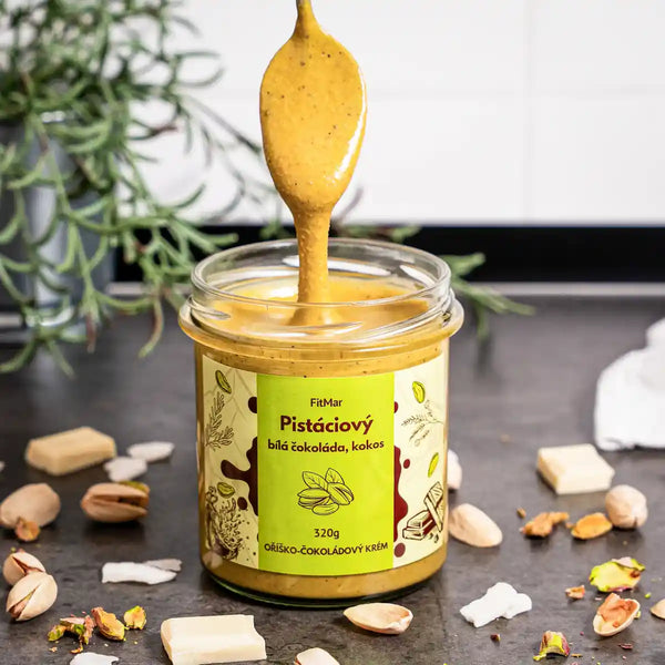 Pistáciový krém s kokosem a bílou čokoládou - FitMar.cz