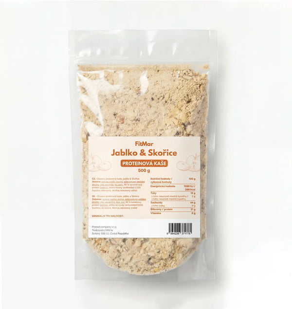 FitMar Proteinová ovesná kaše jablko a skořice 500 g
