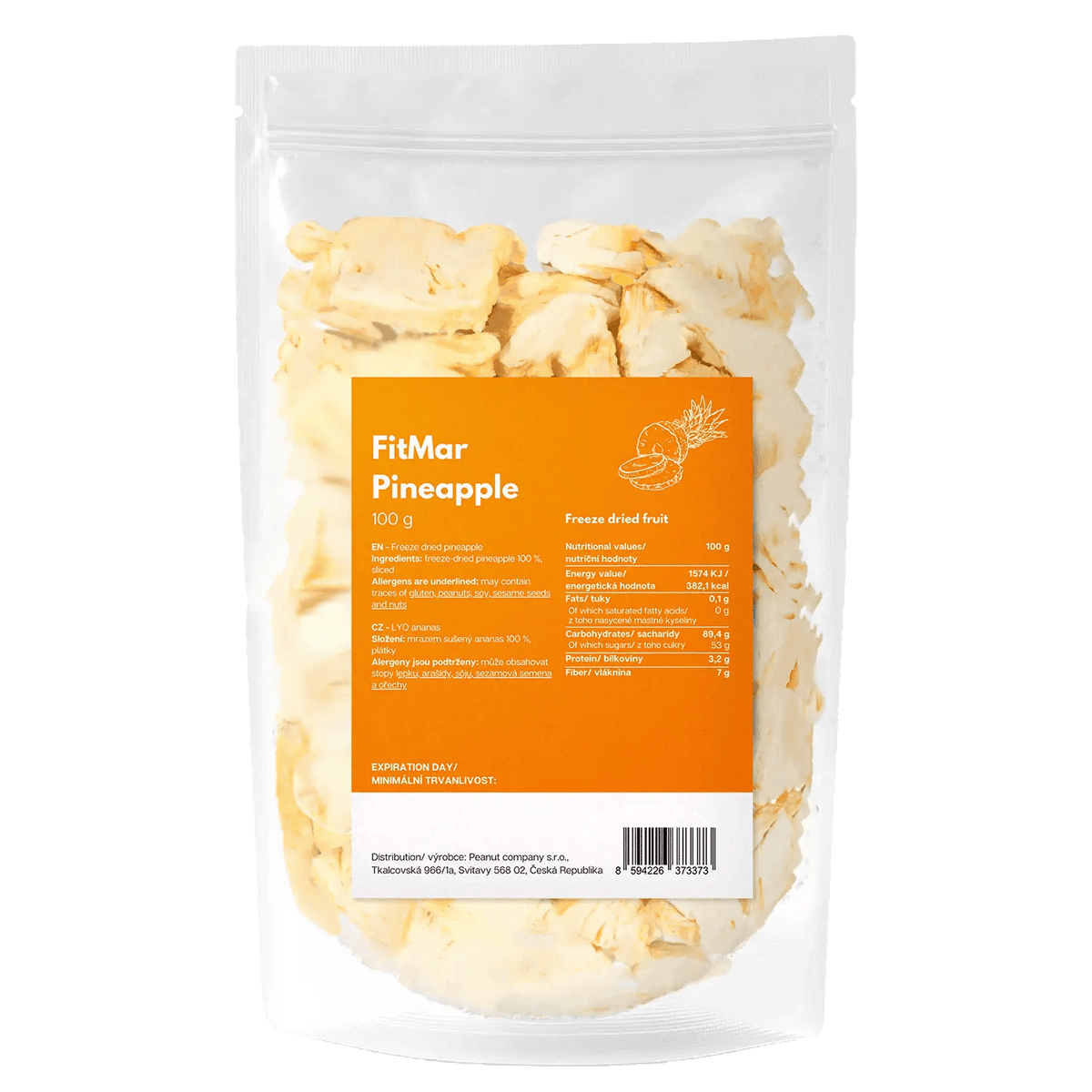 Ananas lyofilizovaný - FitMar.cz