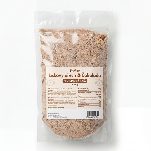 FitMar Proteinová ovesná kaše Lískový ořech a čokoláda 500 g
