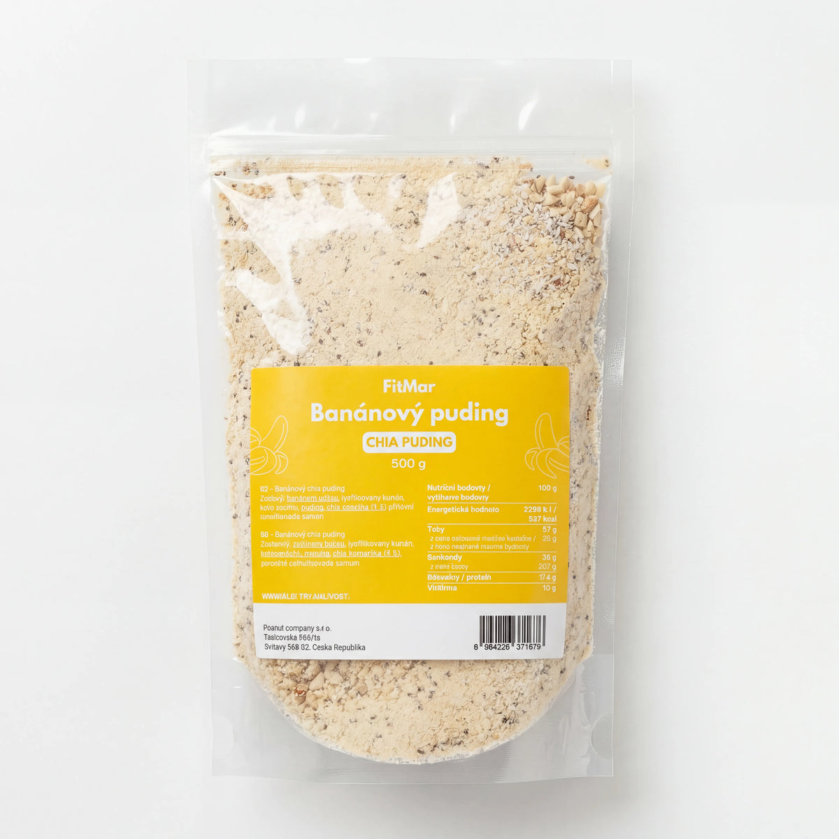 FitMar Banánový chia puding 500 g