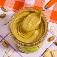 Pistáciový krém s kokosem a bílou čokoládou