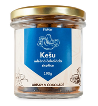 Kešu v mléčné čokoládě a skořici - FitMar.cz