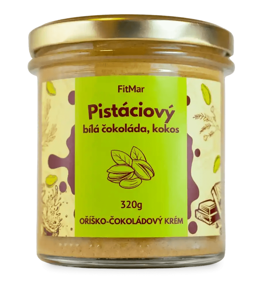 Pistáciový krém s kokosem a bílou čokoládou - FitMar.cz