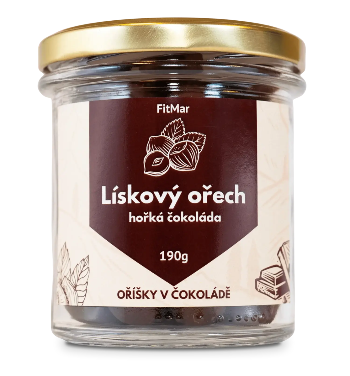 Lískové ořechy v hořké čokoládě - FitMar.cz