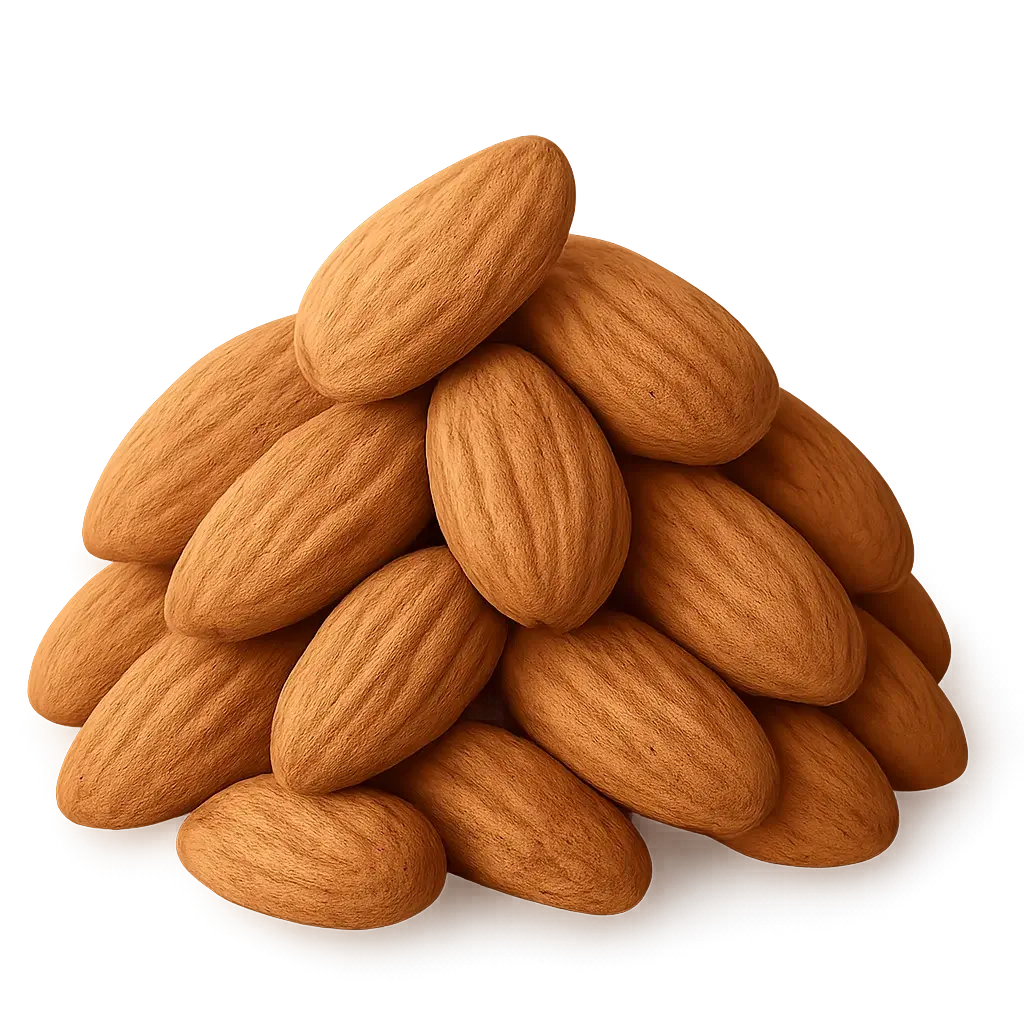 Mandle natural neloupané