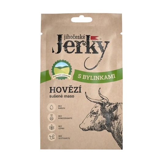 Jihočeské Jerky hovězí s bylinkami 20 g